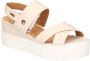 Mustang Sandalen Plat Sandalen Plat Gebroken wit - Thumbnail 11