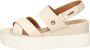 Mustang Sandalen Plat Sandalen Plat Gebroken wit - Thumbnail 7