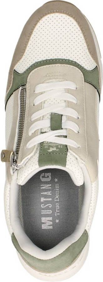 Mustang Sneaker Vrouwen Wit groen Taupe