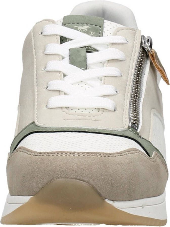 Mustang Sneaker Vrouwen Wit groen Taupe