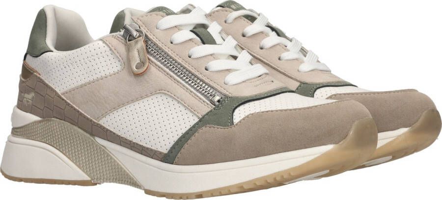 Mustang Sneaker Vrouwen Wit groen Taupe