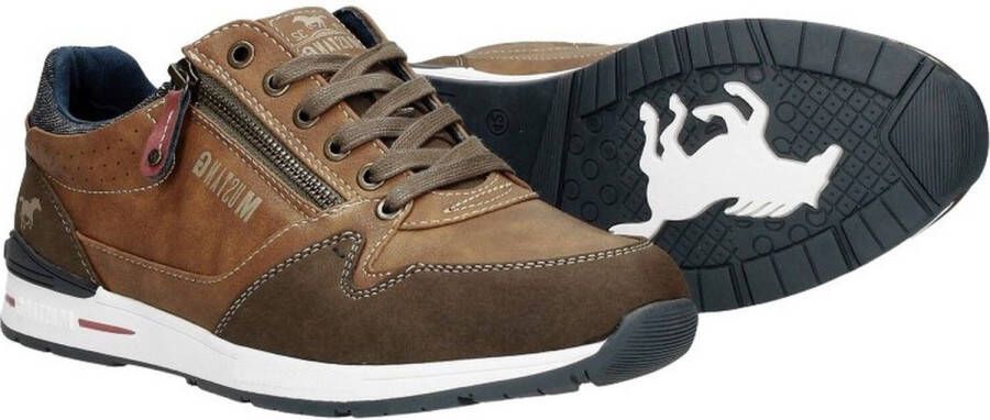 Mustang Sneakers bruin Synthetisch