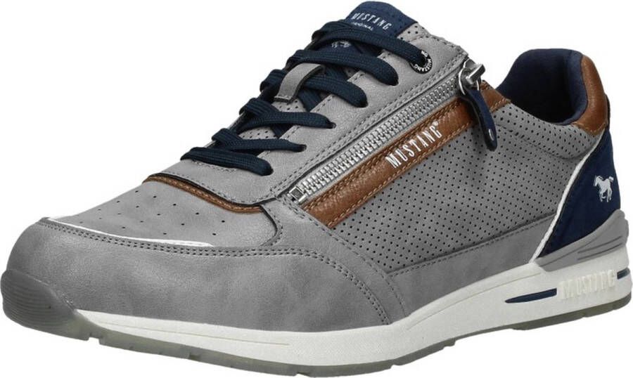 Mustang Sneakers grijs Leer