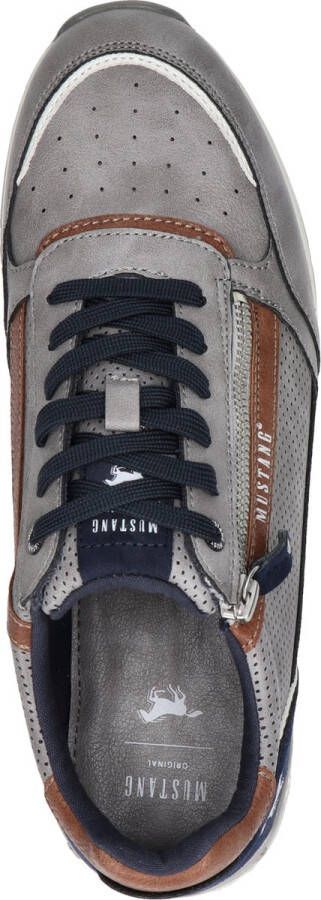 Mustang Sneakers grijs Leer