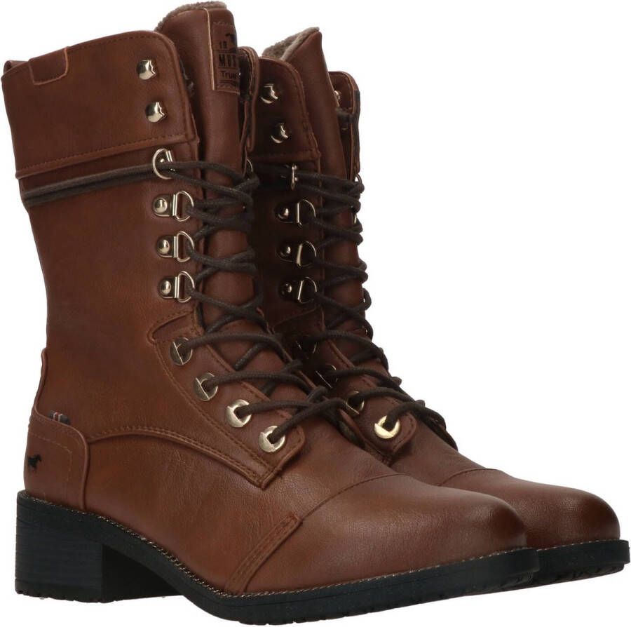 Mustang veterboots dames Cognac