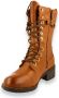 Mustang Veterschoenen Hoog Veterschoenen Hoog cognac - Thumbnail 4