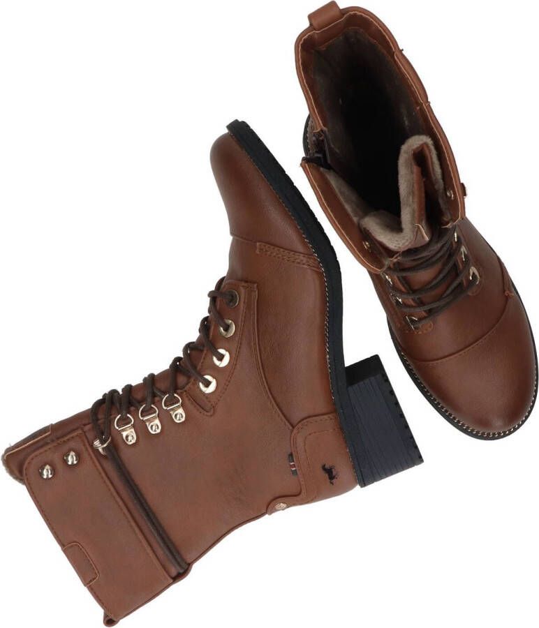 Mustang veterboots dames Cognac