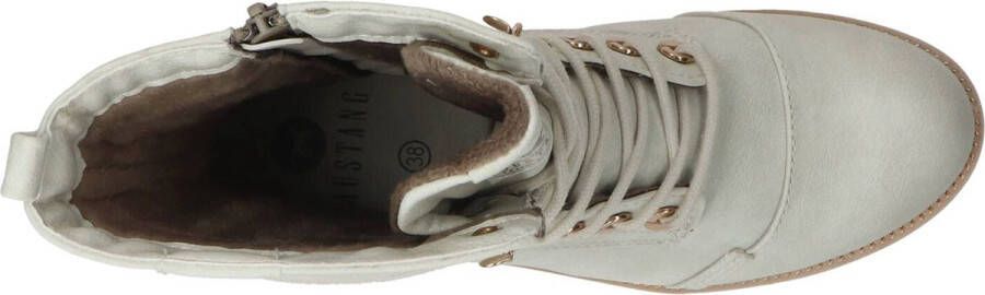Mustang veterboots dames Ecru