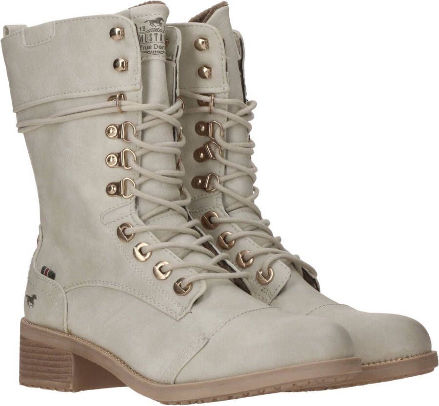 Mustang veterboots dames Ecru