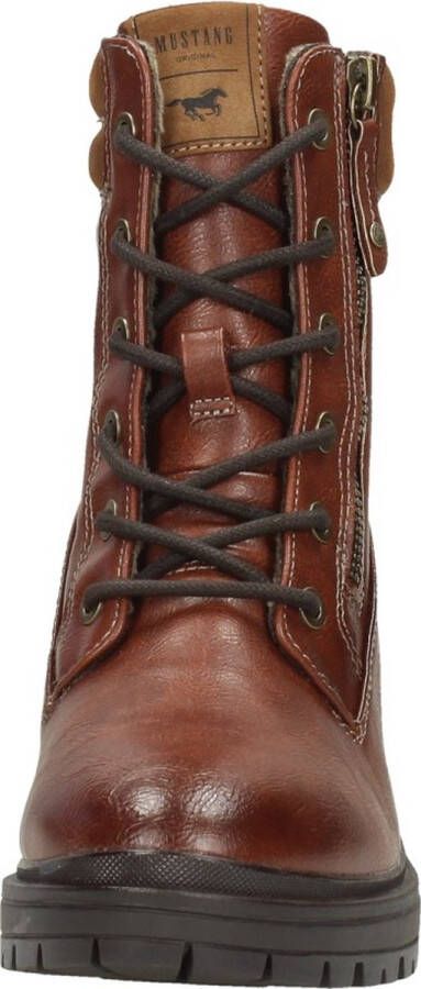 Mustang Veterschoenen Hak Veterschoenen Hak cognac