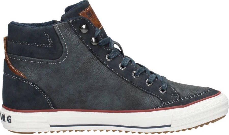 Mustang Veterschoenen Hoog Veterschoenen Hoog blauw