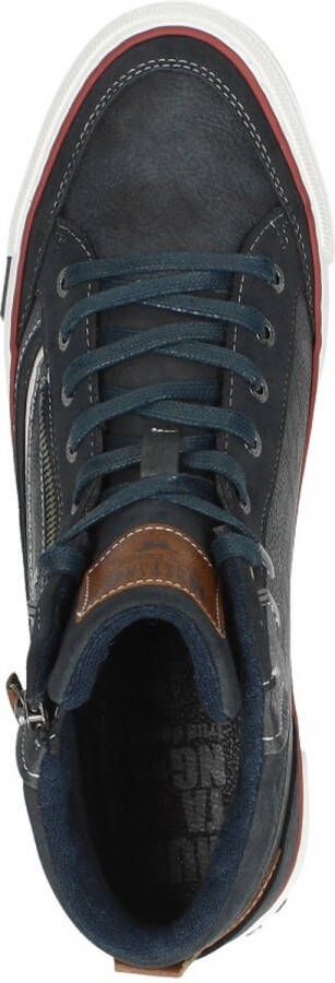 Mustang Veterschoenen Hoog Veterschoenen Hoog blauw