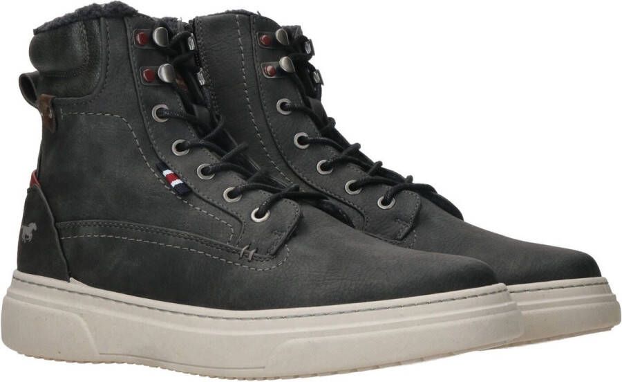 Mustang Shoes Hoge veterschoenen met zijrits voor gemakkelijker instappen - Foto 9