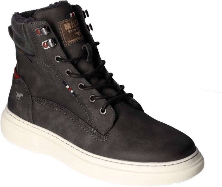 Mustang Shoes Hoge veterschoenen met zijrits voor gemakkelijker instappen - Foto 3