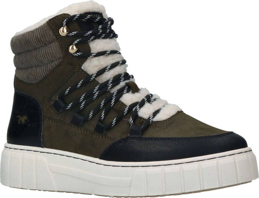 Mustang Veterschoenen Hoog Veterschoenen Hoog Groen - Foto 6