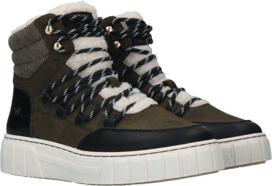 Mustang Veterschoenen Hoog Veterschoenen Hoog Groen - Foto 9
