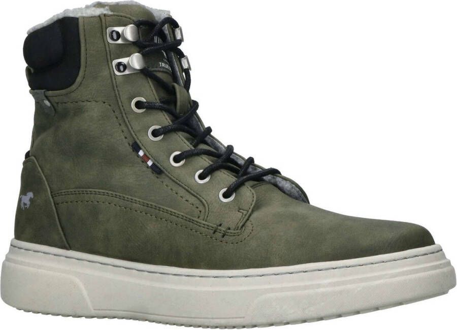Mustang Veterschoenen Hoog Veterschoenen Hoog Groen - Foto 8