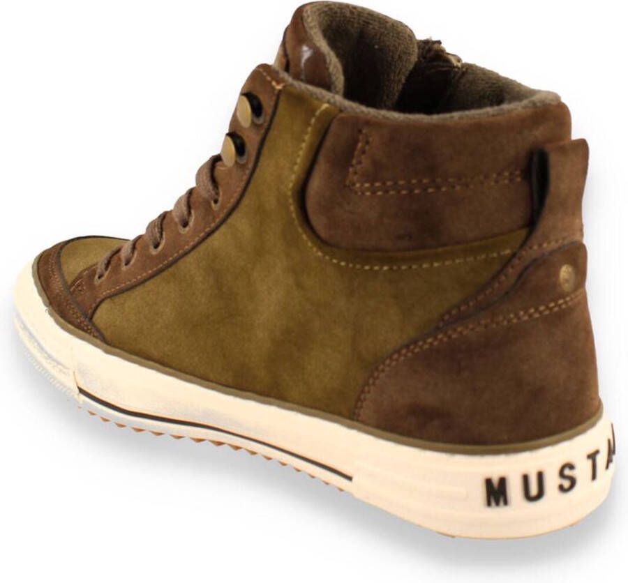 Mustang Veterschoenen Hoog Veterschoenen Hoog Groen - Foto 3