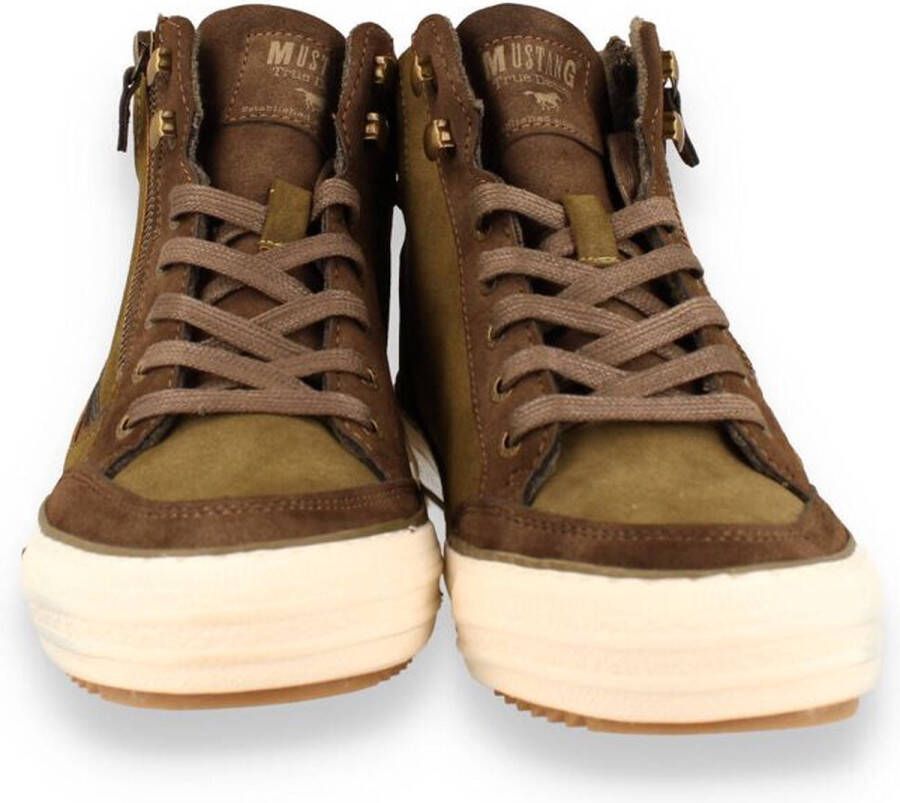 Mustang Veterschoenen Hoog Veterschoenen Hoog Groen - Foto 4