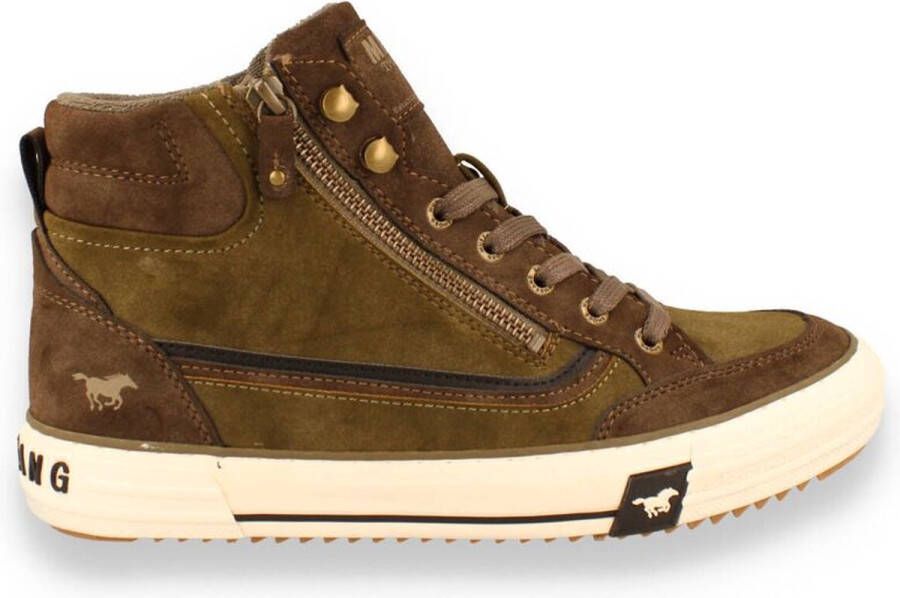 Mustang Veterschoenen Hoog Veterschoenen Hoog Groen - Foto 13