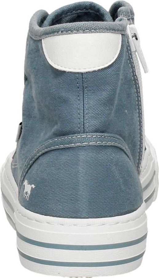 Mustang Veterschoenen Hoog Veterschoenen Hoog licht blauw