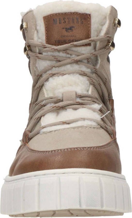 Mustang Veterschoenen Hoog Veterschoenen Hoog Taupe