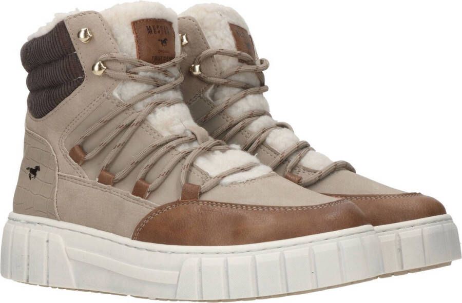 Mustang Veterschoenen Hoog Veterschoenen Hoog Taupe