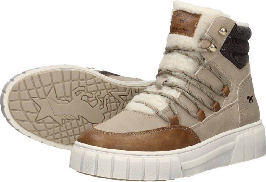 Mustang Veterschoenen Hoog Veterschoenen Hoog Taupe