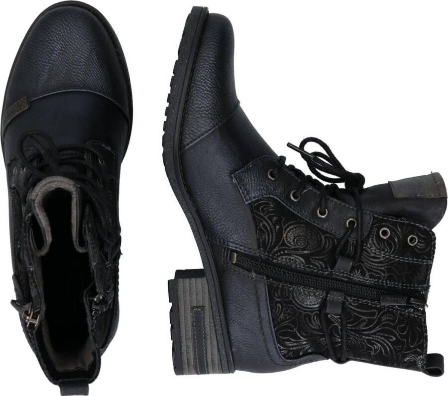 Mustang Veterschoenen Hoog Veterschoenen Hoog zwart