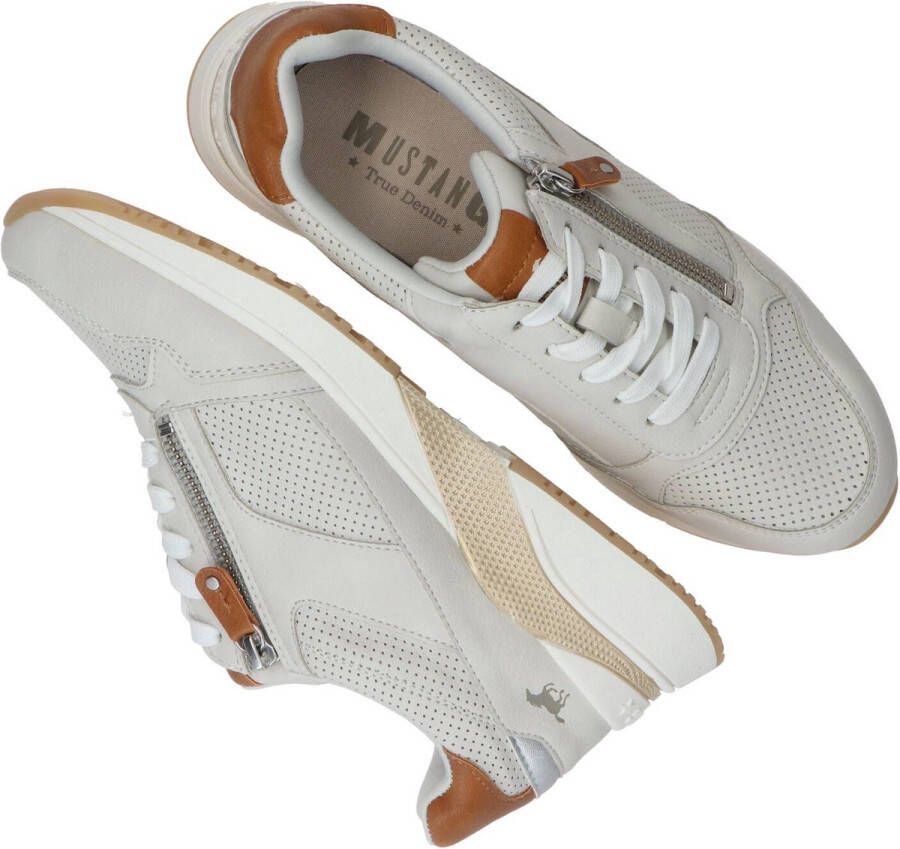 Mustang Veterschoenen Laag Veterschoenen Laag Gebroken wit