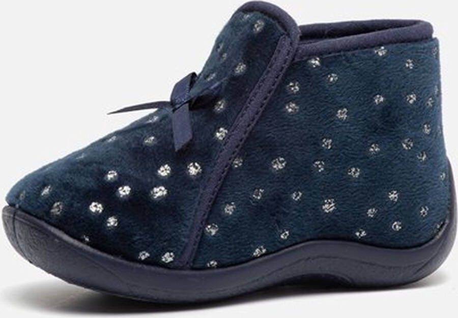 Muyters Pantoffels blauw Textiel