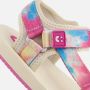 Muyters Tie Dye Sandalen roze Canvas - Thumbnail 3