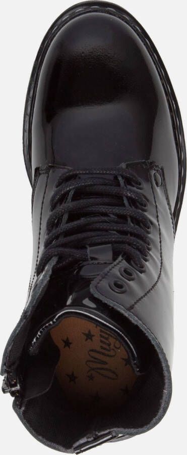 Muyters Veterboots zwart Lak