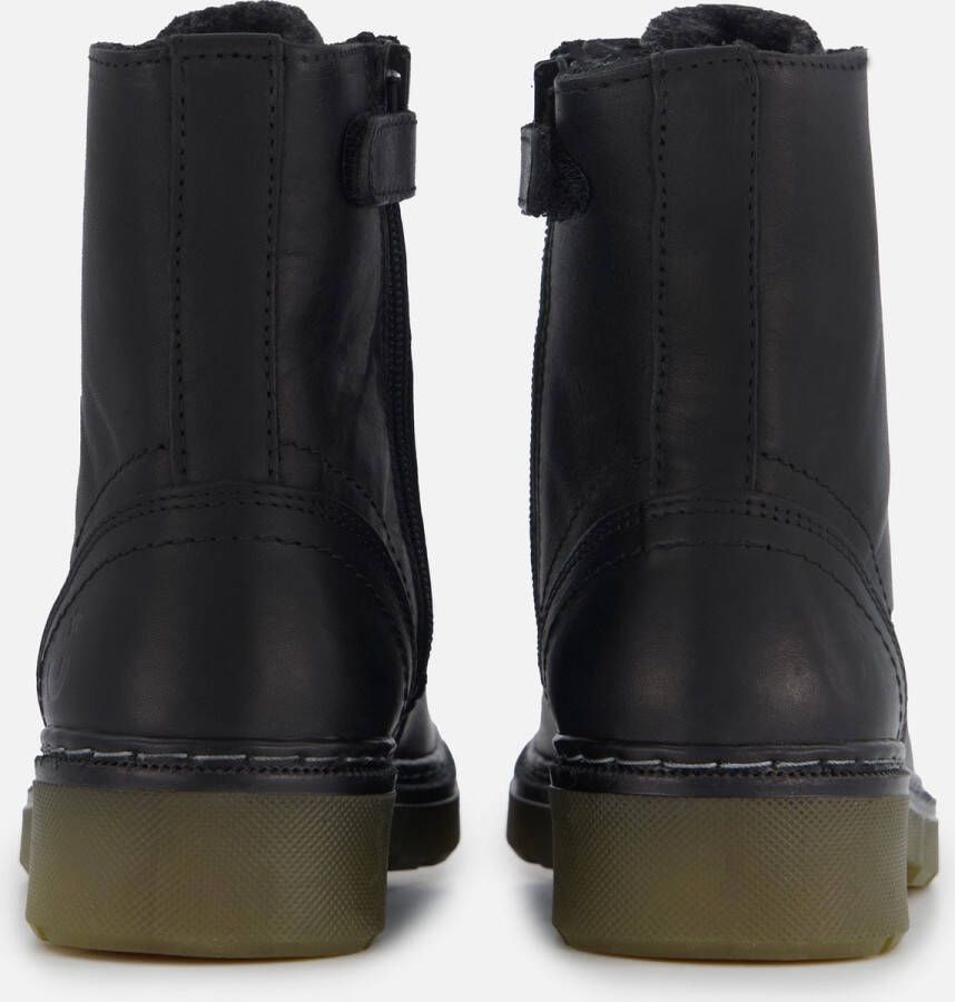Muyters Enkellaarsjes Dames Veterboots dames Leer Zwart - Foto 2