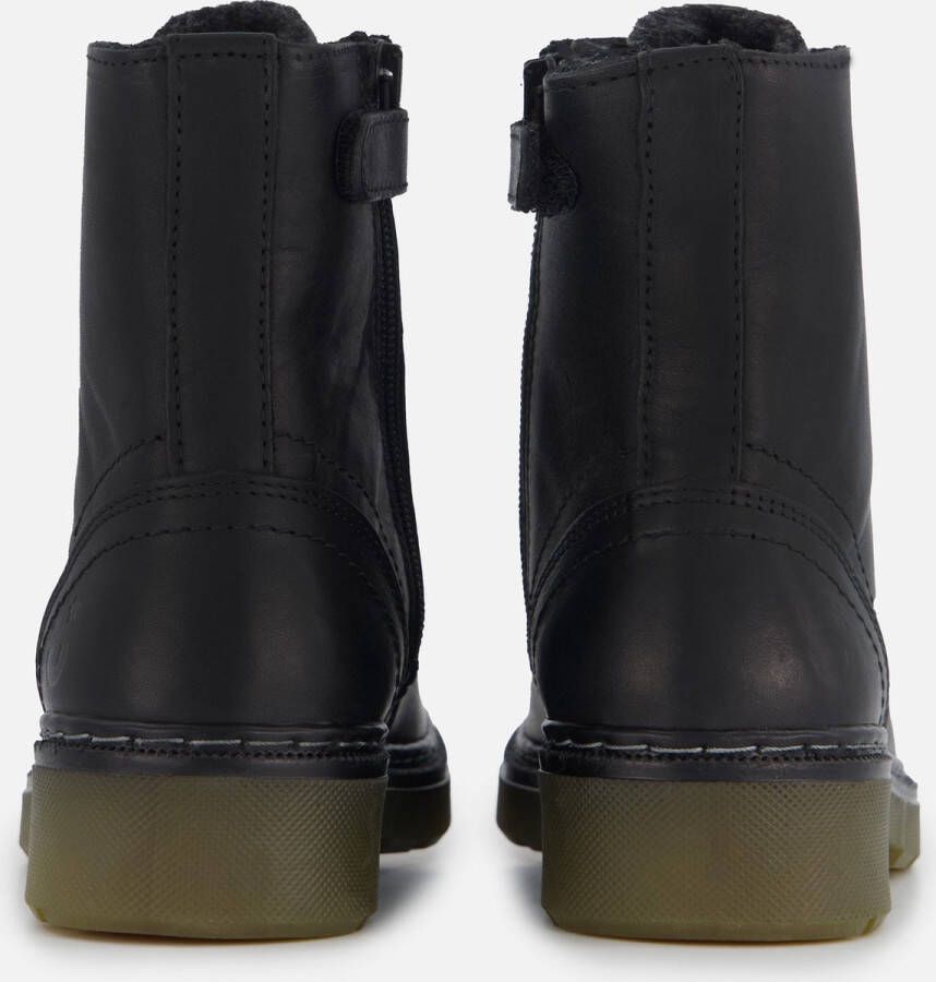 Muyters Veterboots zwart Leer