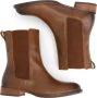 Mysa Ambrozia Dames Leren Enkellaarzen Nette Chelsea boots Cognac Bruin Leer - Thumbnail 3