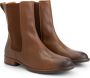 Mysa Ambrozia Dames Leren Enkellaarzen Nette Chelsea boots Cognac Bruin Leer - Thumbnail 4