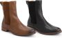 Mysa Ambrozia Dames Leren Enkellaarzen Nette Chelsea boots Cognac Bruin Leer - Thumbnail 10