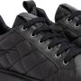 Mysa Lanthe Leren Damessneakers Veterschoenen Zwart Leer - Thumbnail 6
