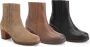 Mysa Pentas Dames Leren Enkellaarzen Nette Chelsea boots op hak Cognac Bruin Leer - Thumbnail 2