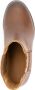 Mysa Pentas Dames Leren Enkellaarzen Nette Chelsea boots op hak Cognac Bruin Leer - Thumbnail 4