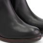 Mysa Pentas Dames Leren Enkellaarzen Nette Chelsea boots op hak Zwart Leer - Thumbnail 2