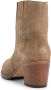 Mysa Pentas Suede Dames Leren Enkellaarzen Nette Chelsea boots op hak Taupe Suede Leer - Thumbnail 2