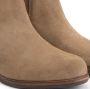 Mysa Pentas Suede Dames Leren Enkellaarzen Nette Chelsea boots op hak Taupe Suede Leer - Thumbnail 10