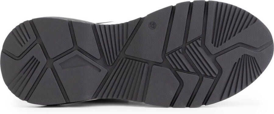 Mysa Rodanthe Leren damessneakers Wit Bruin