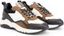Mysa Rodanthe Leren damessneakers Wit Bruin - Thumbnail 7
