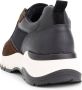 Mysa Rodanthe Leren damessneakers Zwart Bruin - Thumbnail 2