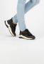 Mysa Rodanthe Leren damessneakers Zwart Bruin - Thumbnail 3