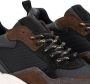 Mysa Rodanthe Leren damessneakers Zwart Bruin - Thumbnail 6