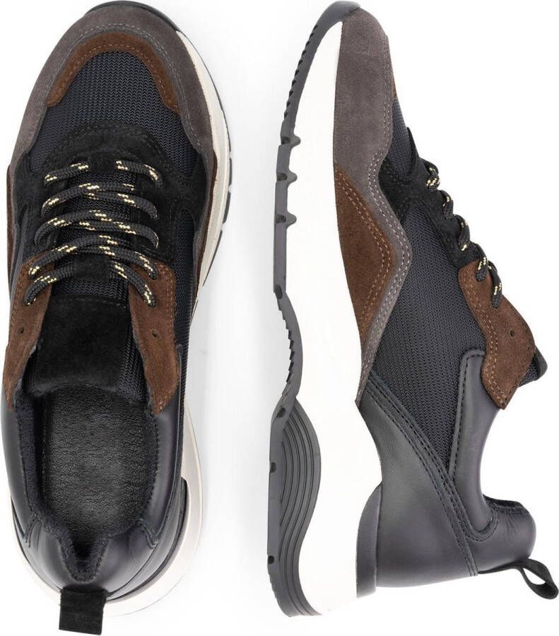 Mysa Rodanthe Leren damessneakers Zwart Bruin - Foto 8